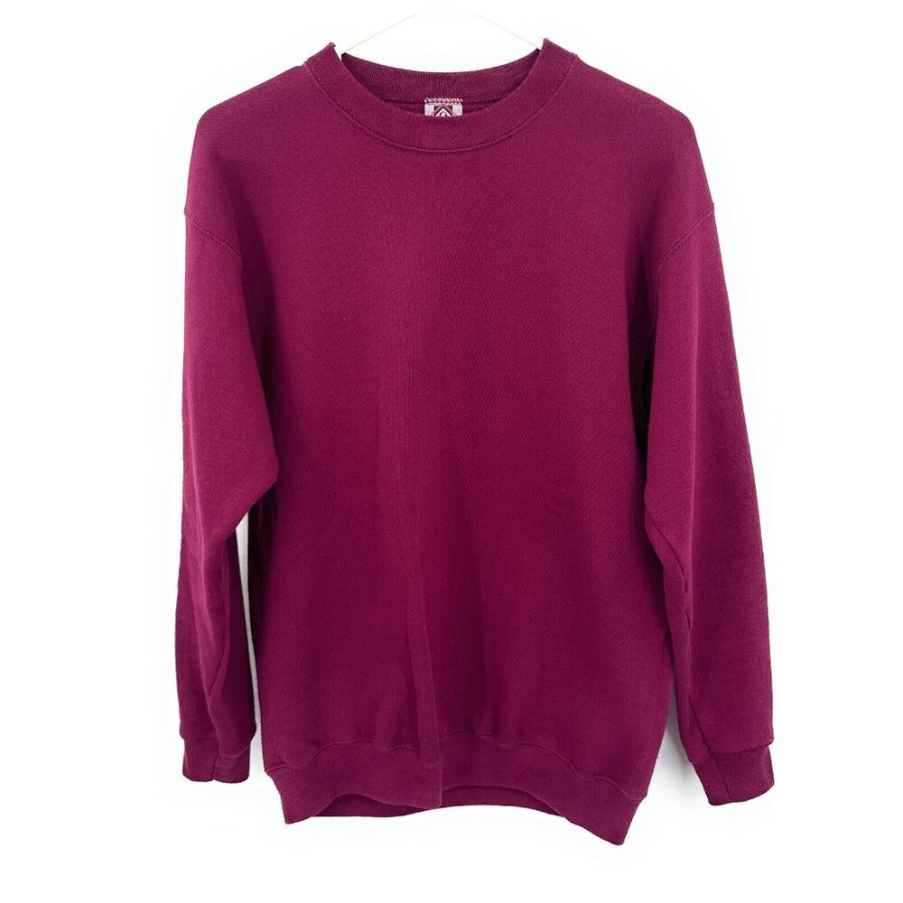 Vintage Franklin Sports Men's Sz M Purple Crew Neck Sweatshirt Pullover‎ 90s